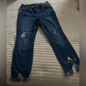Embellished Blue Jeans